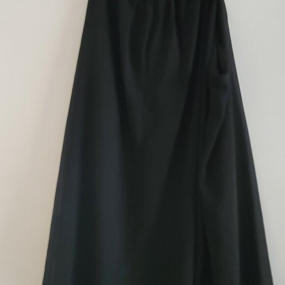 Manner Black Chiffon ta k top  lined with beaded straps - Picture 2 of 7